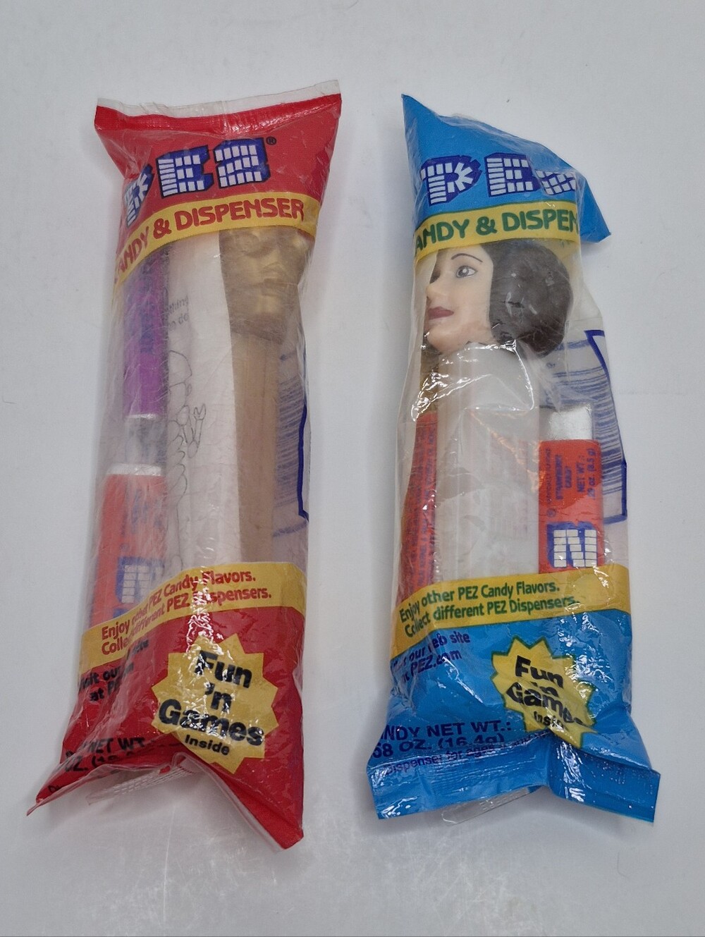 Starwars Vintage PEZ Dispensers Princess Leia and C3PO NEW Sealed